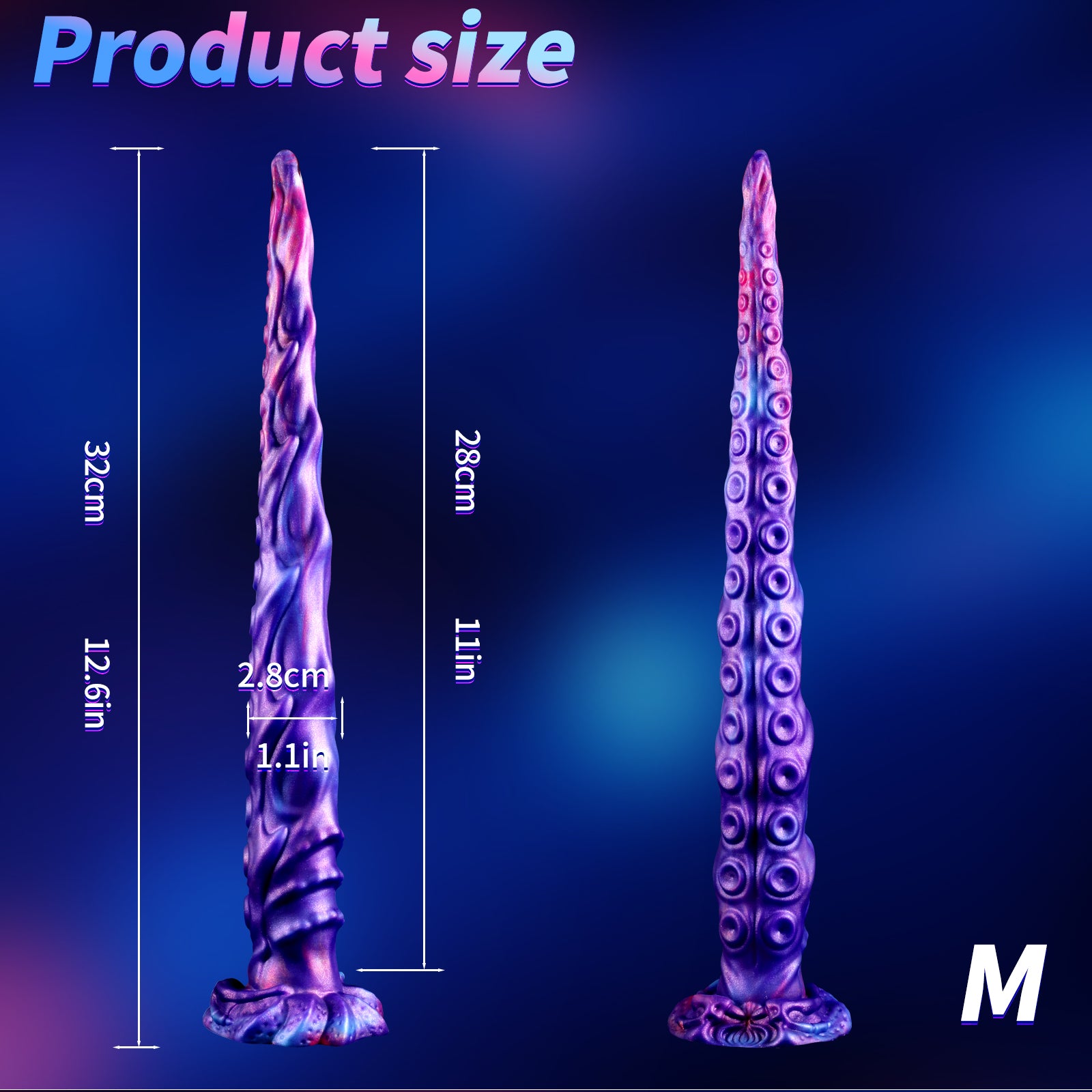 Purple Fantasy Extra Long Tentacle Dildo