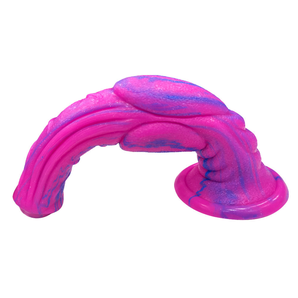 Gode ​​anal en silicone mixte rose pour cheval