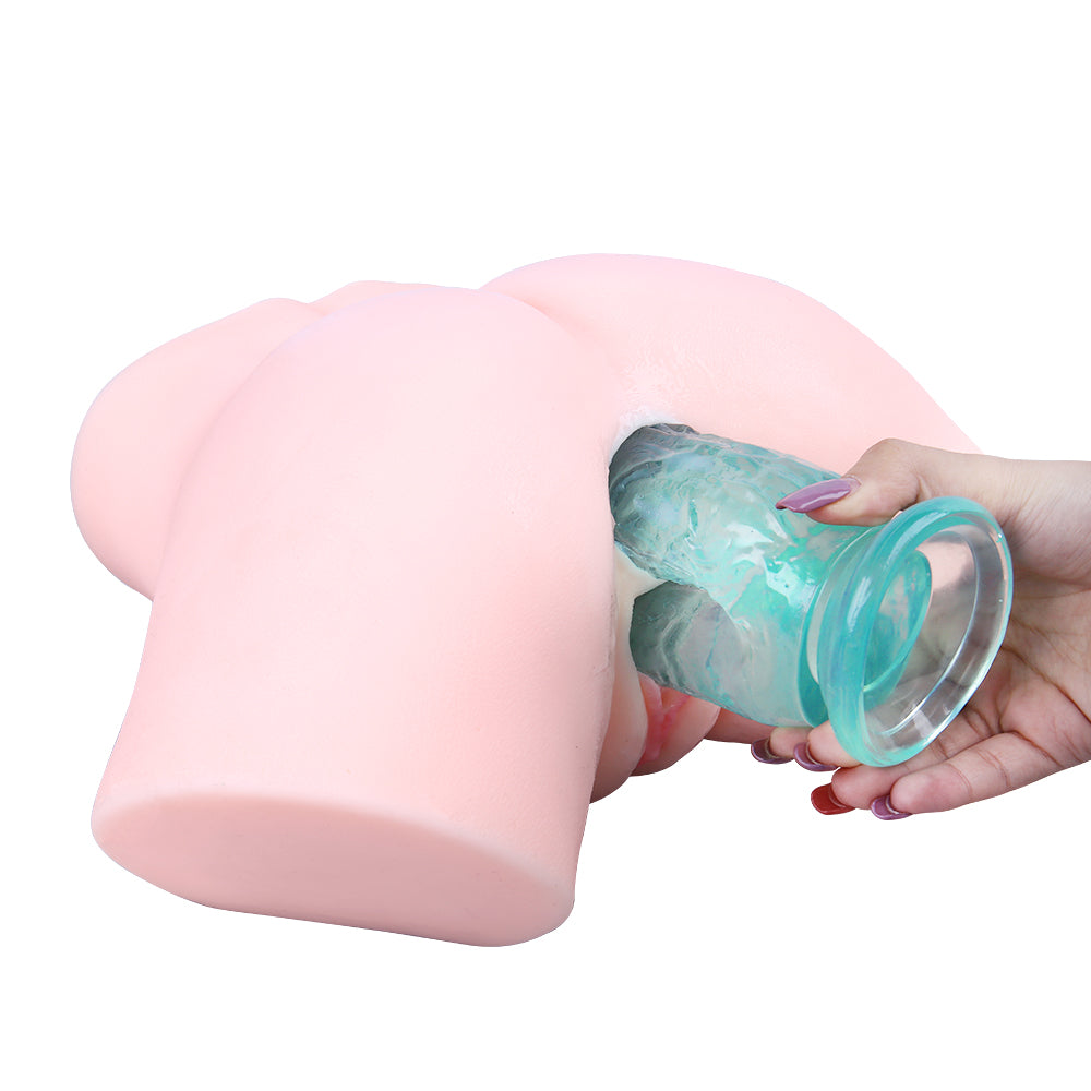 Silicone Green Jelly Double Penetration Dildo