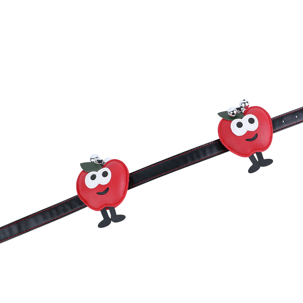 Red Apple Christmas Limited Edition Nipple Clamps with Chest Strap
