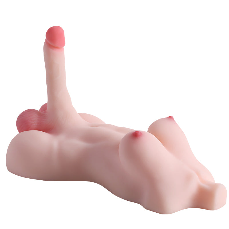 11LB Silicone Trans Shemal Sex Doll Torso Dildo