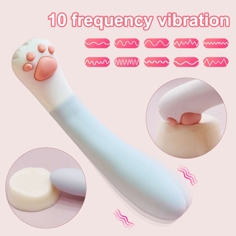 Cute Cat Paw Female G Spot Vibrator