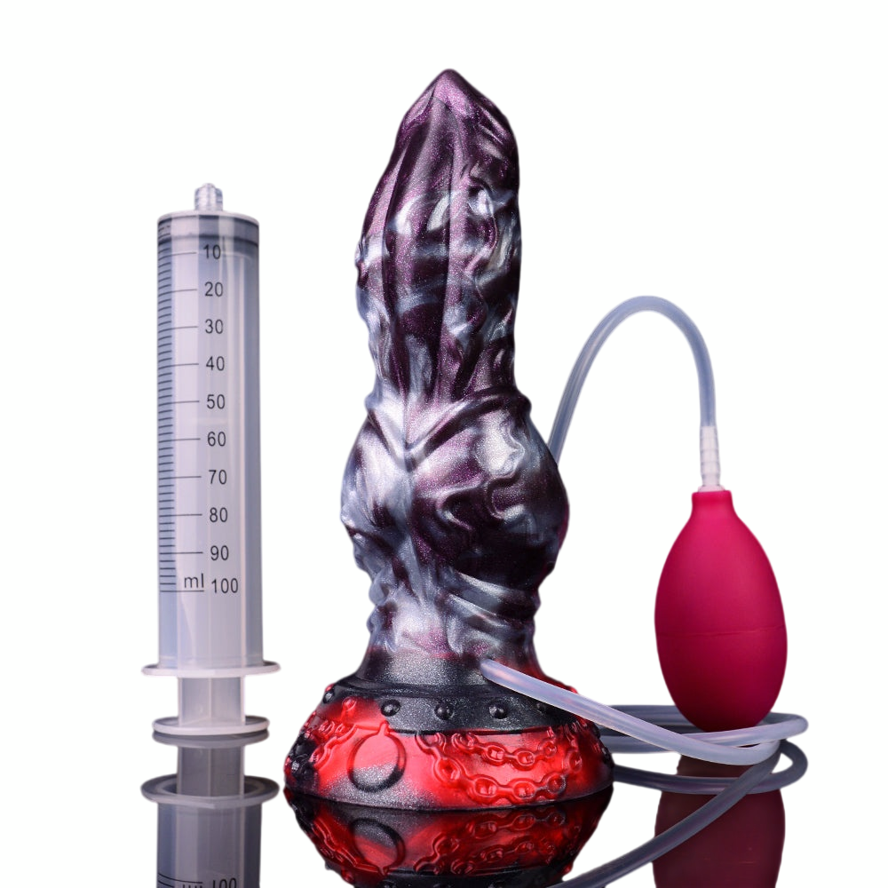 7 Inch Dog Squirting Dildo with Suction Cup