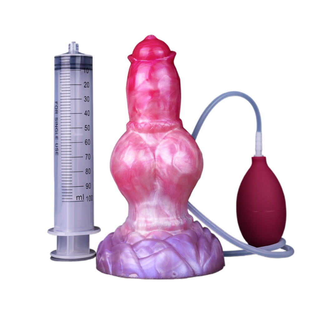 7 Inch Fat Knot Dog Squirting Dildo