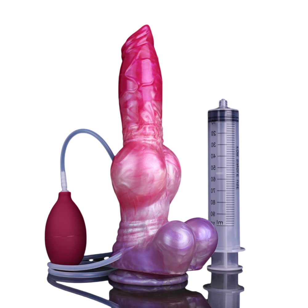 10 Inch Silicone Knot Dog Squirting Dildo