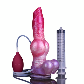 10 Inch Silicone Knot Dog Squirting Dildo