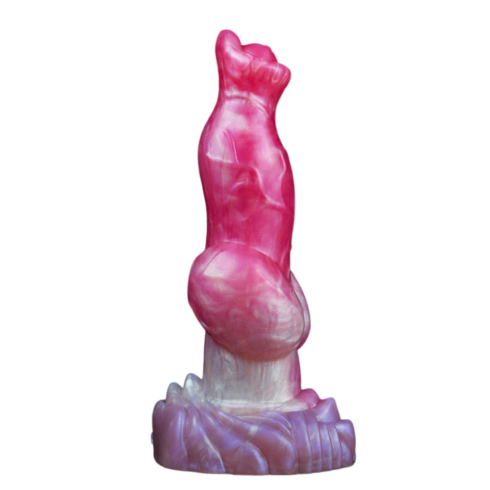8 Inch Pink Knot Fantasy Dog Dildo