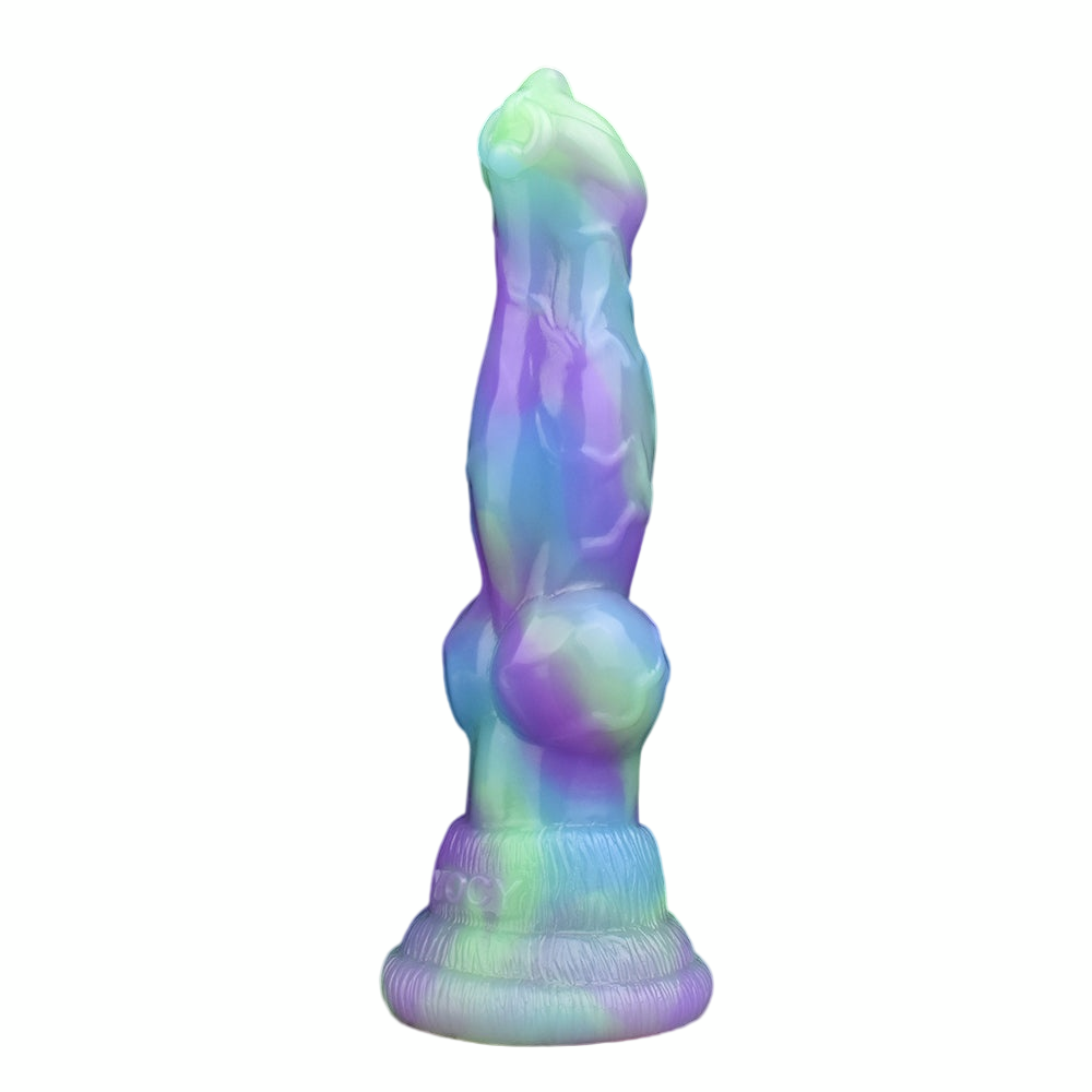 7 Inch Knot Glow In The Dark Dog Dildo