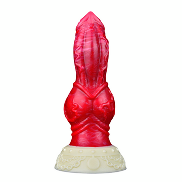 7 Inch Red Fantasy Knot Dog Dildo