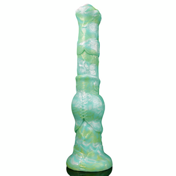 12 Inch Green Long Knot Horse Dildo