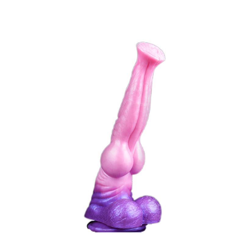 11 Inch Pink Silicone Knot Horse Dildo