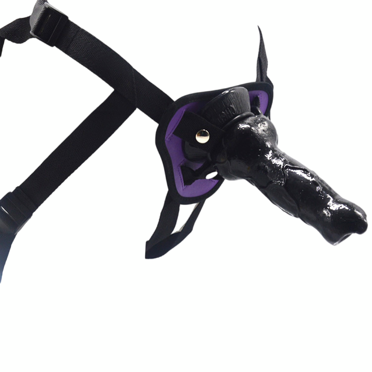 6 Inch Beginner Black Strap On Dog Dildo