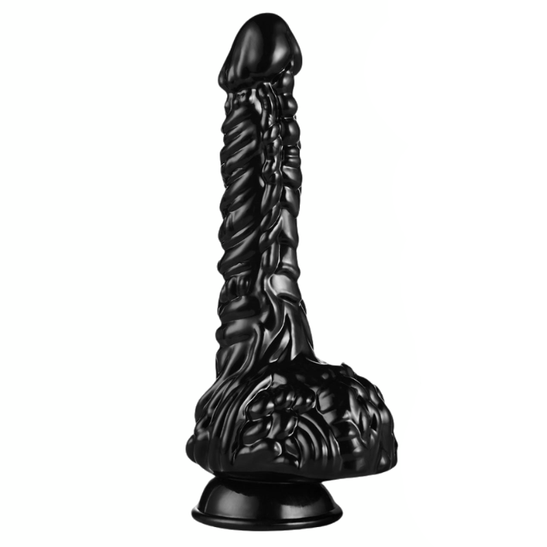 9 Inch Black Unique Dragon Dildo