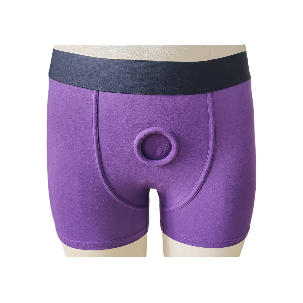 Black Packer O-Ring Harness Strap On Boxers