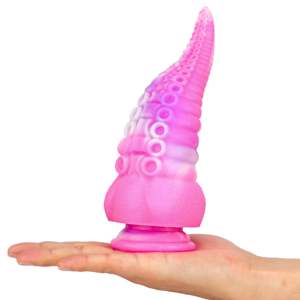 8 Inch Silicone Pink Tenticle Dildo