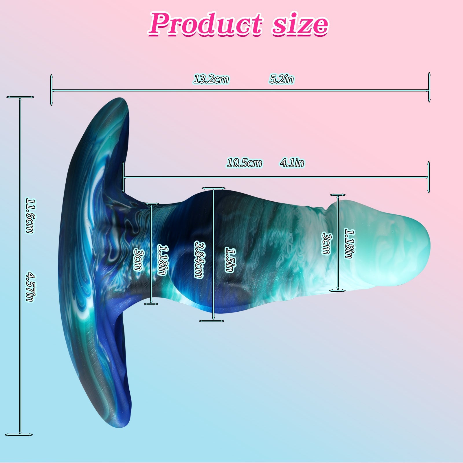 Fantasy Knot Ombre Silicone Butt Plug Kit