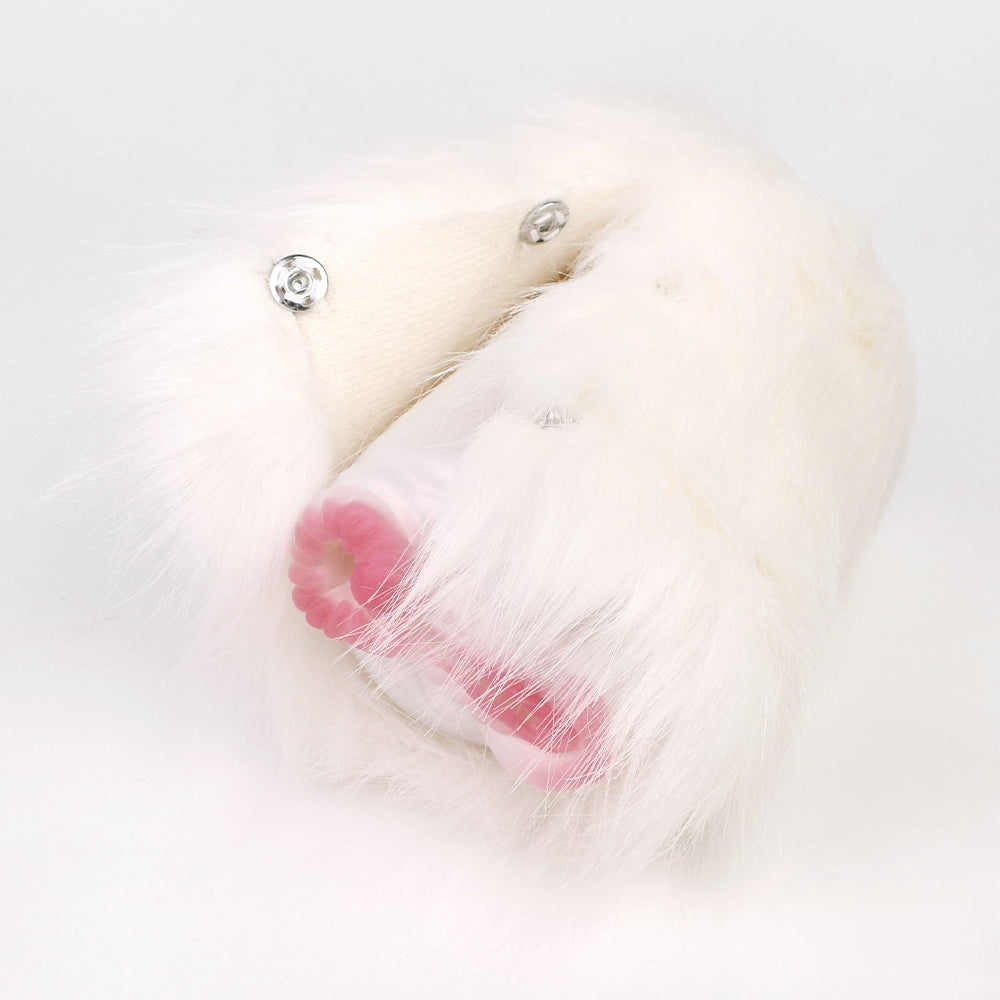 White Plush Fantasy Animal Horse Pocket Pussy