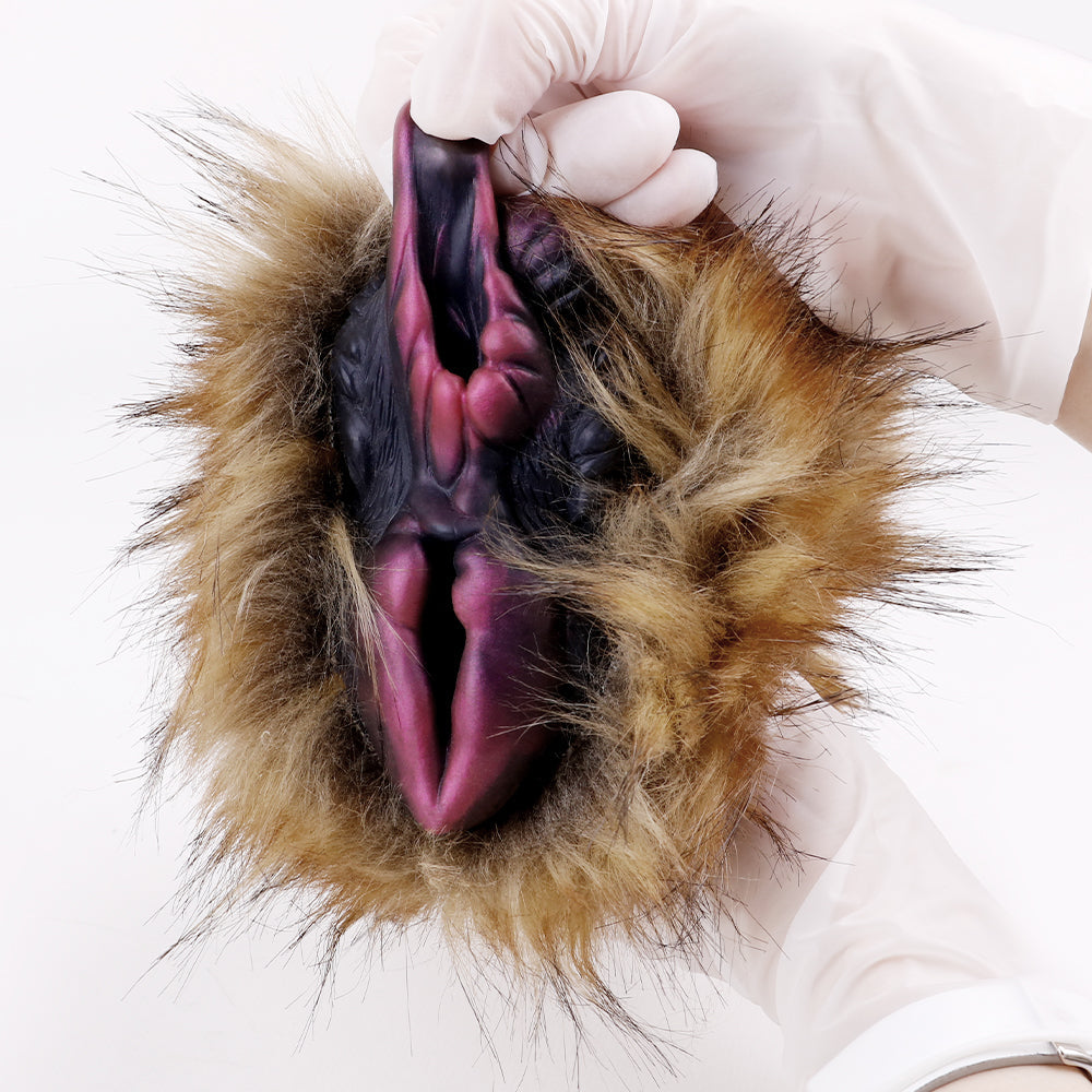 Double Anal Vaginal Plush Camel Pocket Pussy