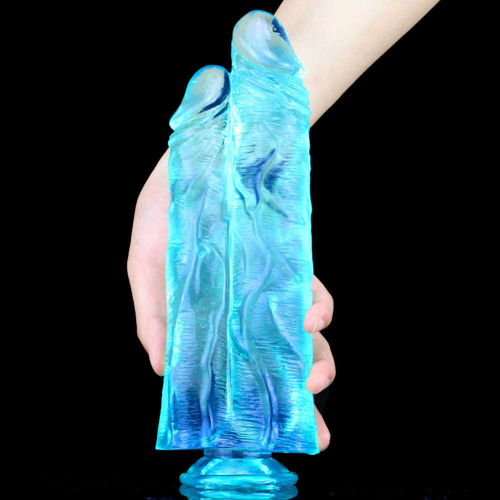 10 Inch Large Jelly Double Penetration Dildo