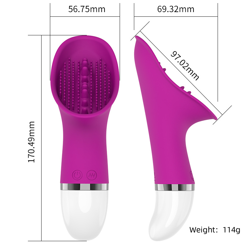 Purple Pussy Tongue Licking Clitoral Vibrator