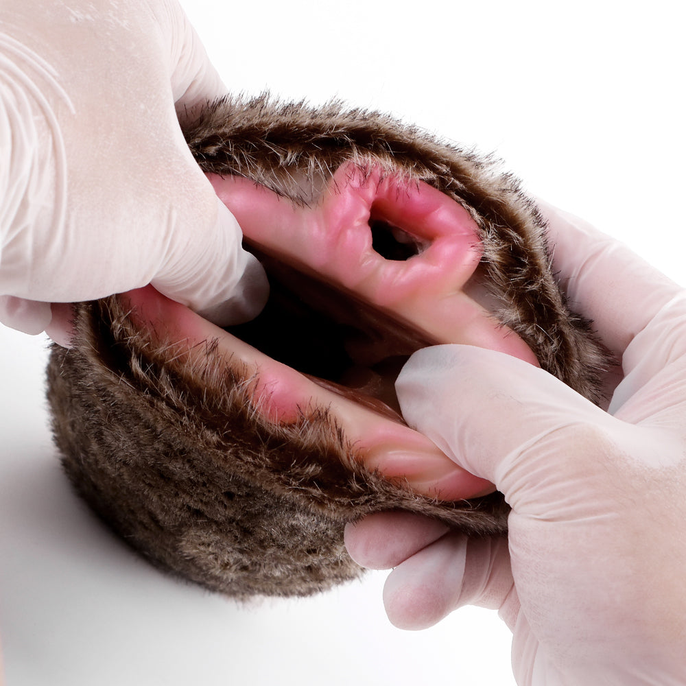 Soft Animal Fake Vagina Furry Lion Pocket Pussy