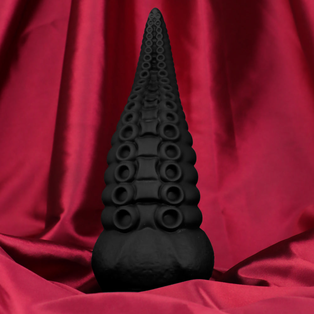 8 Inch Black Tentacle Anal Dildo