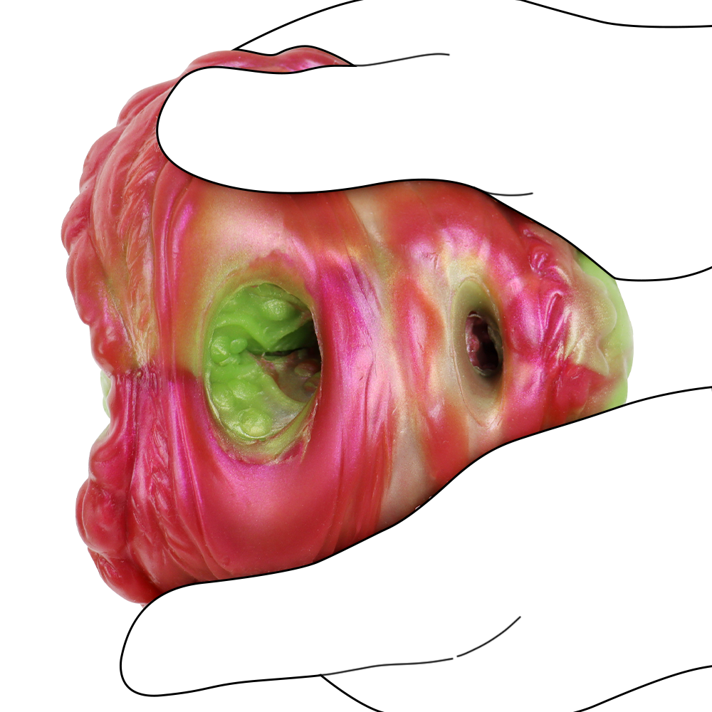 Fantasy Silicone Double Channel Goat Pocket Pussy