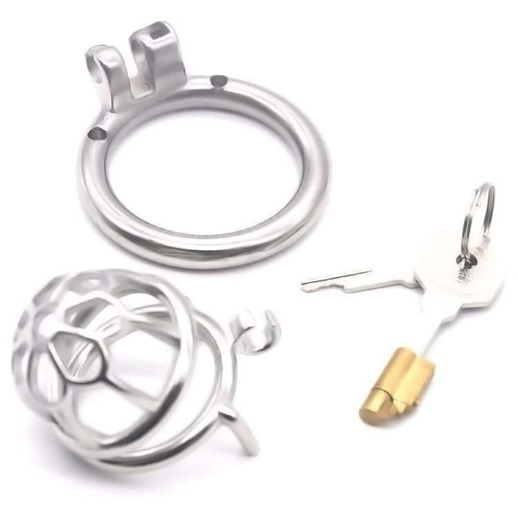 Flower Small Metal Chastity Cage
