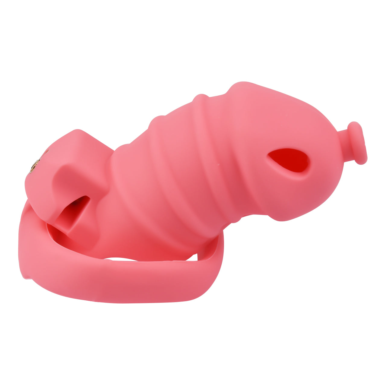 Pink Silicone Male Chastity Cage