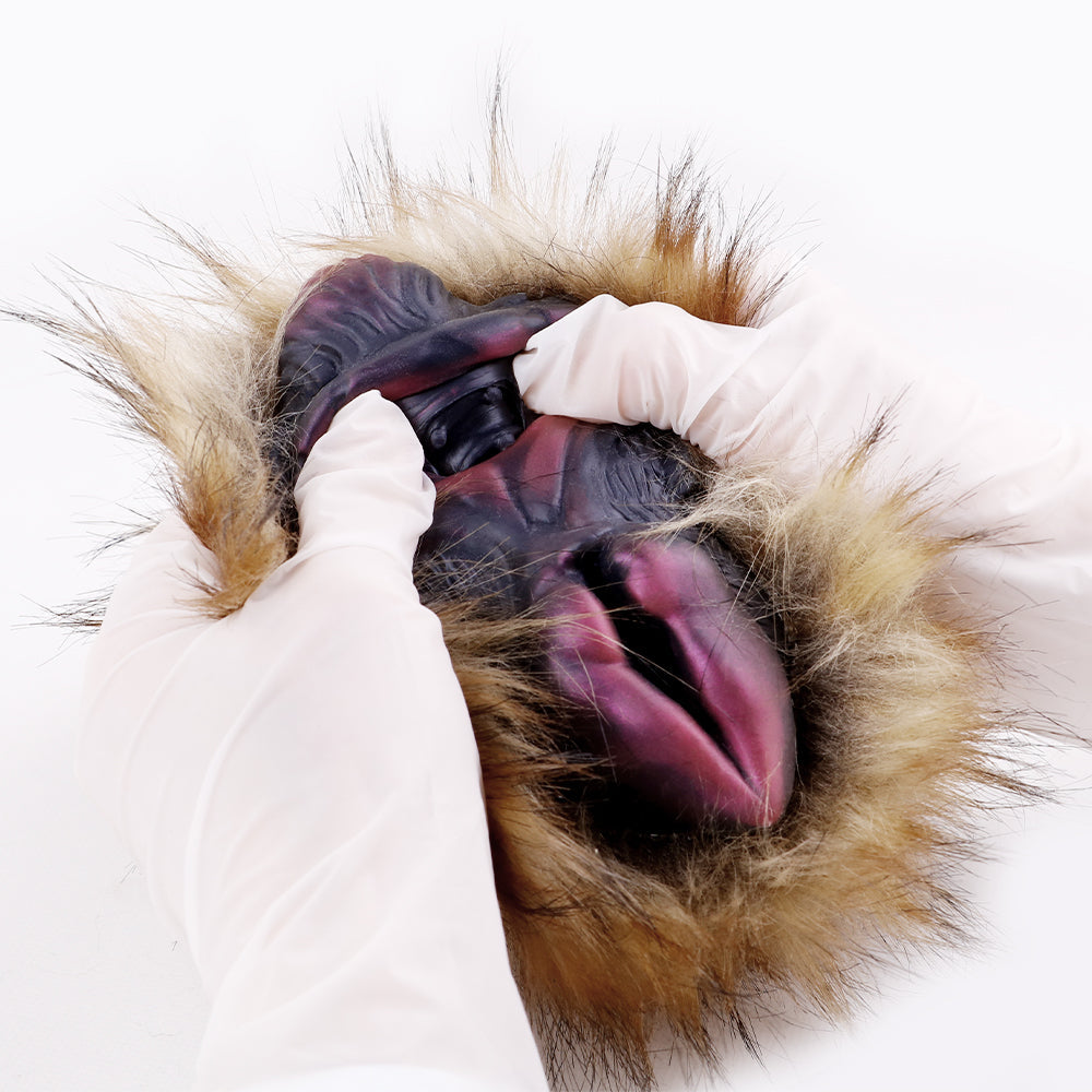 Double Anal Vaginal Plush Camel Pocket Pussy