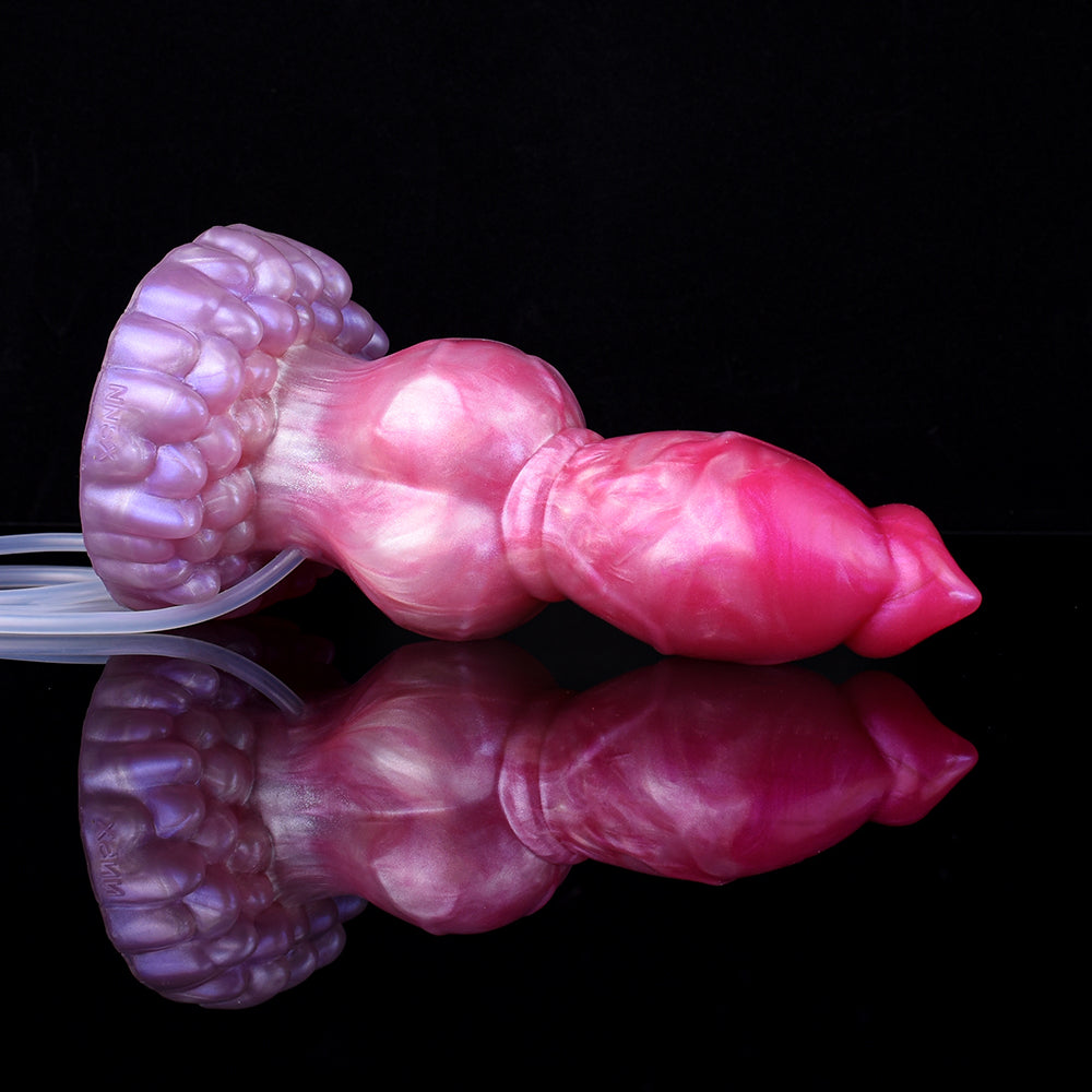 8 Inch Gradient Pink Dog Squirting Dildo
