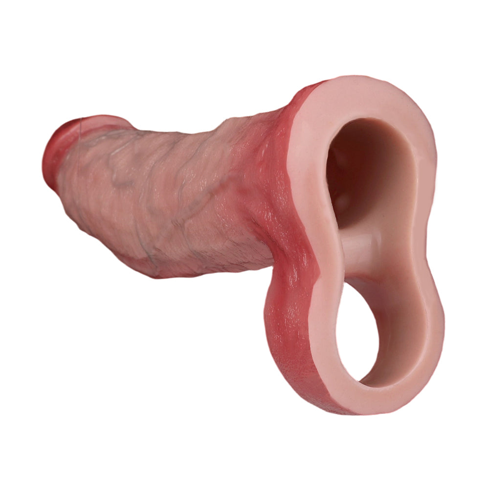 Male Silicone Realistic Vibrating Penis Sleeve