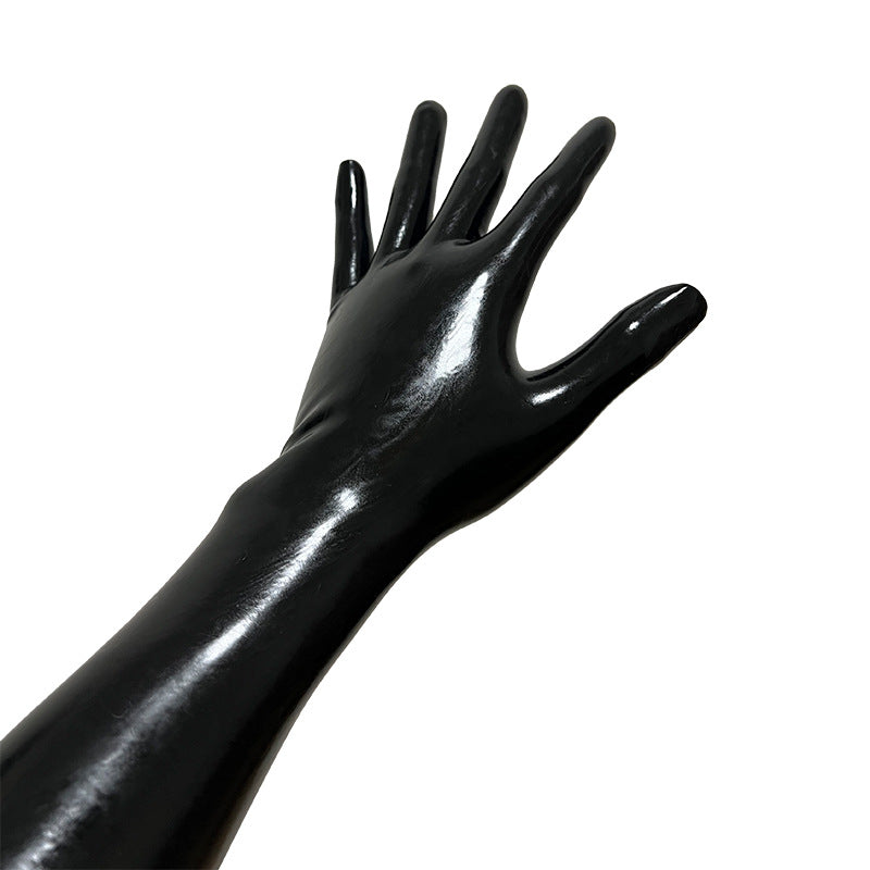 Fisting Gloves Black Smooth Latex Bondage