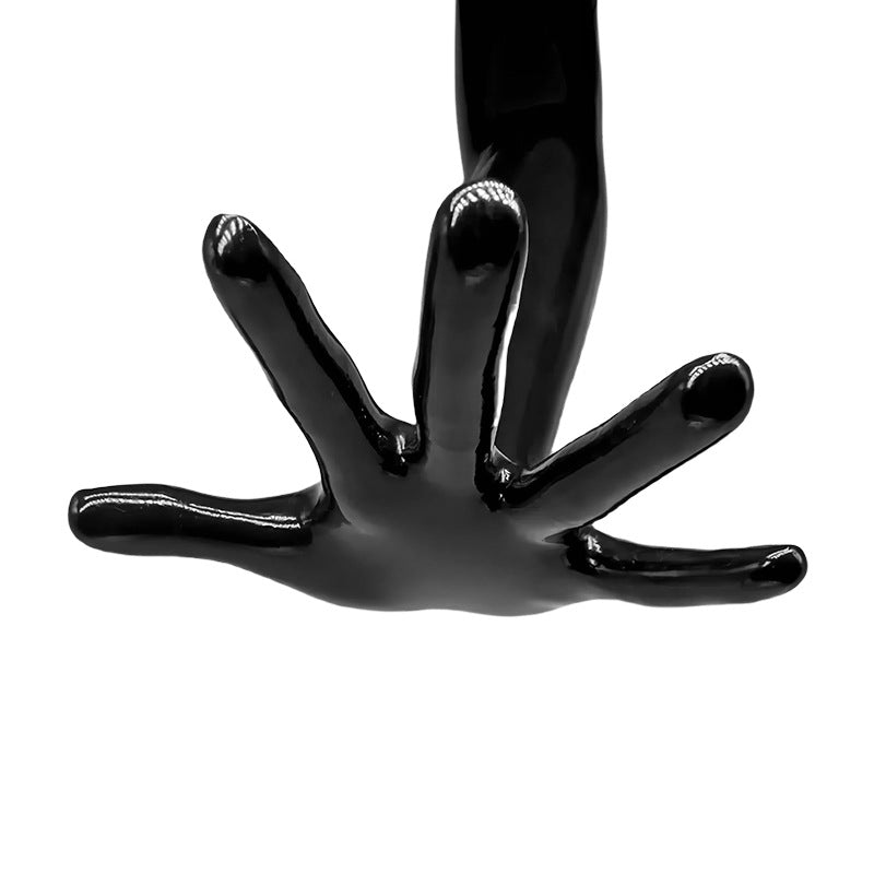 Fisting Gloves Black Smooth Latex Bondage