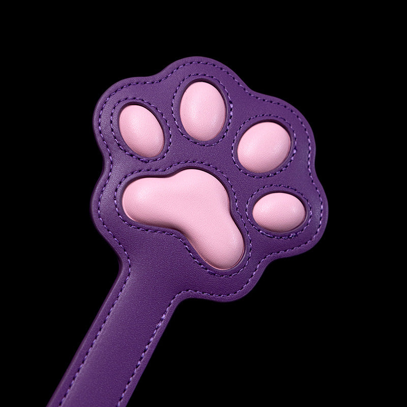 Leather Paddle Cute Cat Paw Spanking Paddle