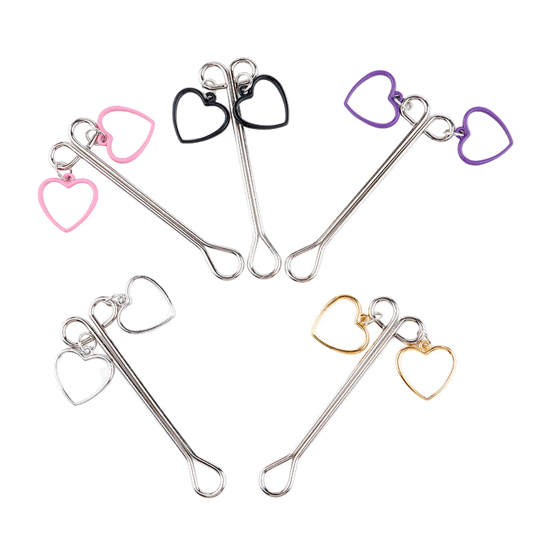Clitorial Clamp Metal Heart Pendant Sex Toy