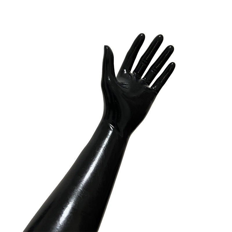 Fisting Gloves Black Smooth Latex Bondage