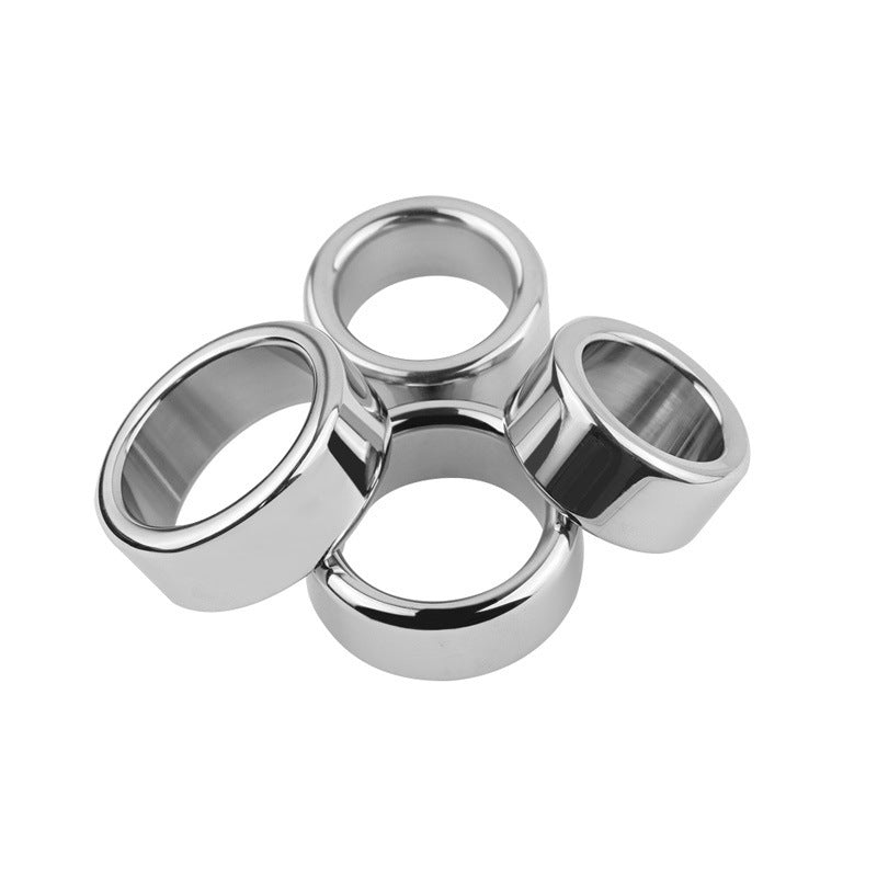 Metal Cock Ring Silver Stainless Steel Male Toy