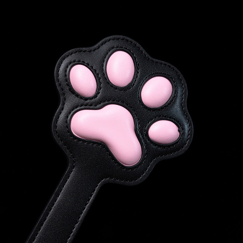 Leather Paddle Cute Cat Paw Spanking Paddle