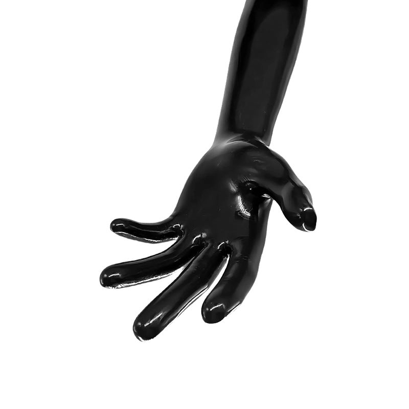 Fisting Gloves Black Smooth Latex Bondage