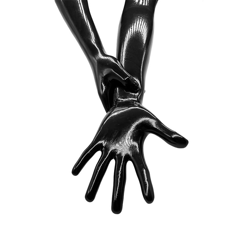 Fisting Gloves Black Smooth Latex Bondage