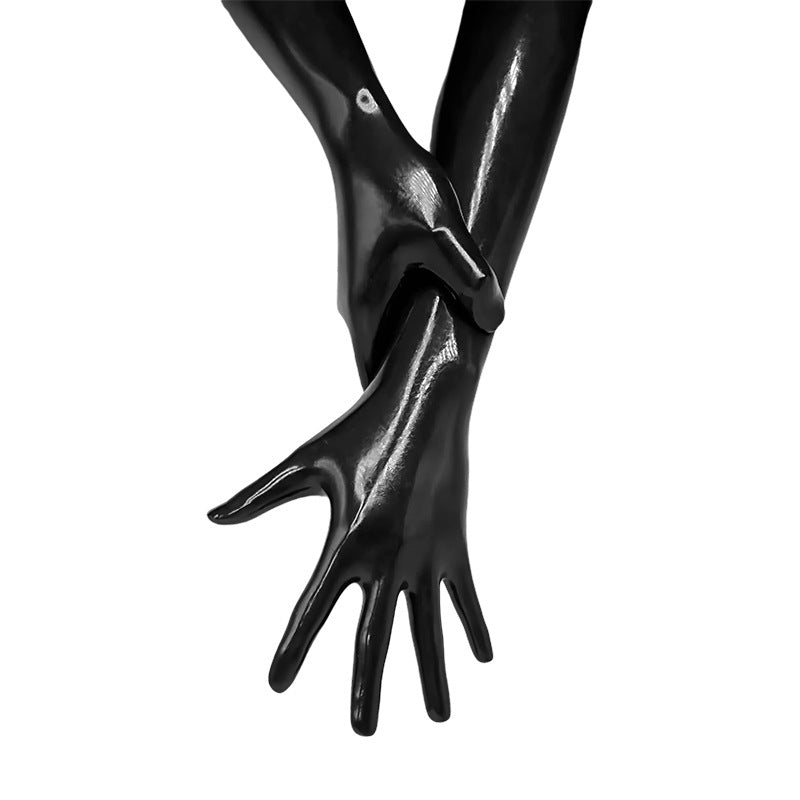 Fisting Gloves Black Smooth Latex Bondage