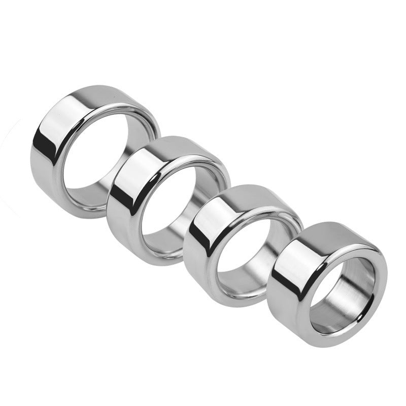 Metal Cock Ring Silver Stainless Steel Male Toy