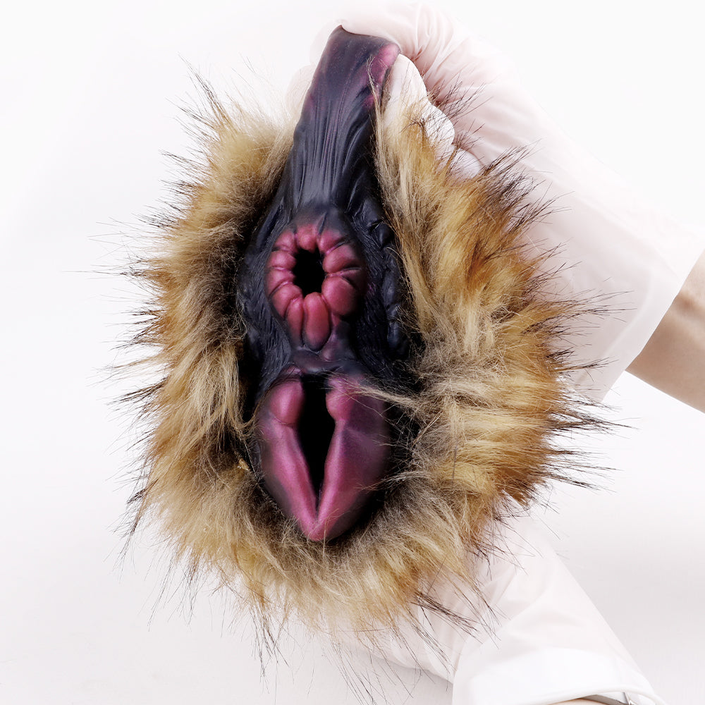 Double Anal Vaginal Plush Camel Pocket Pussy