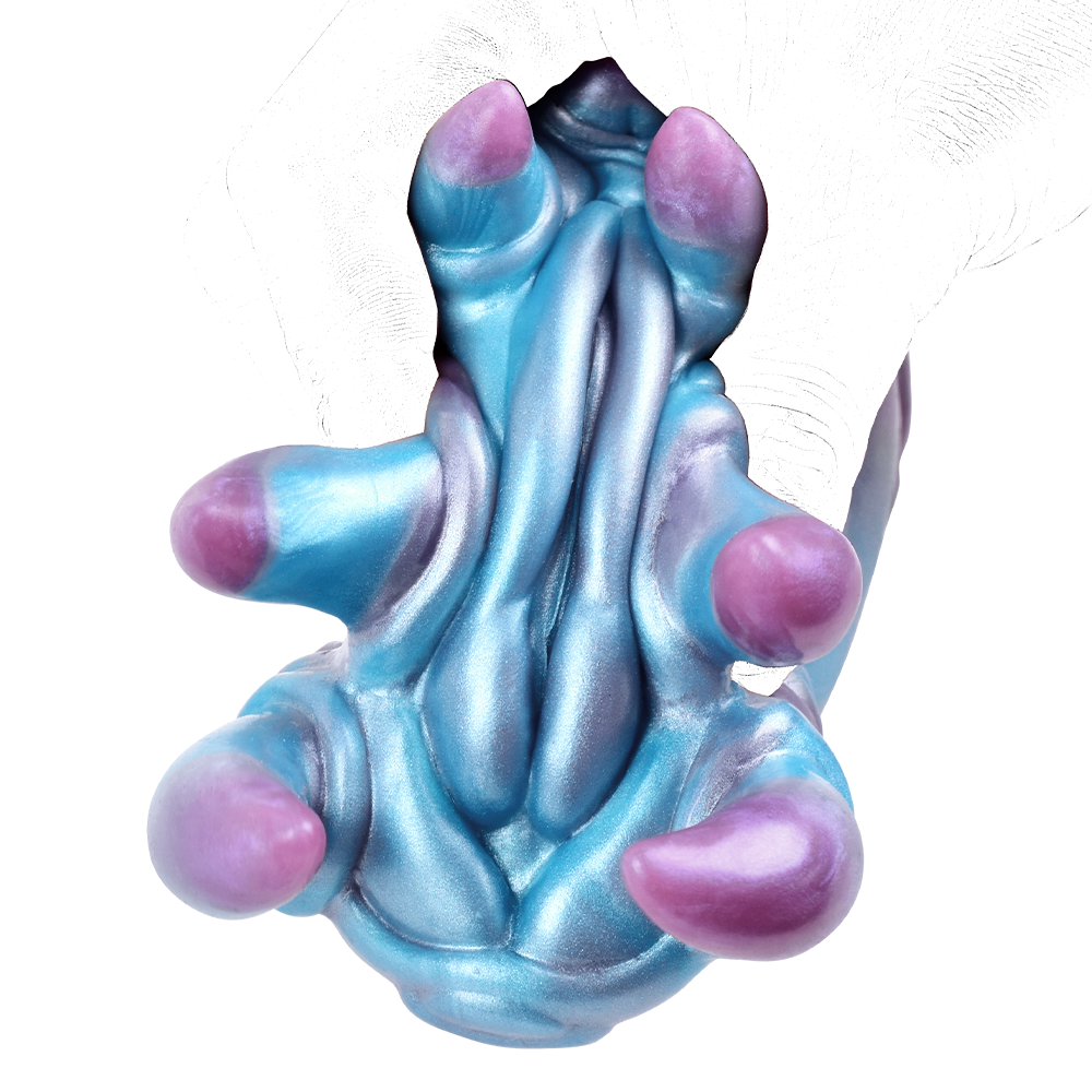 Blue Monster Claw Silicone Pussy Pocket