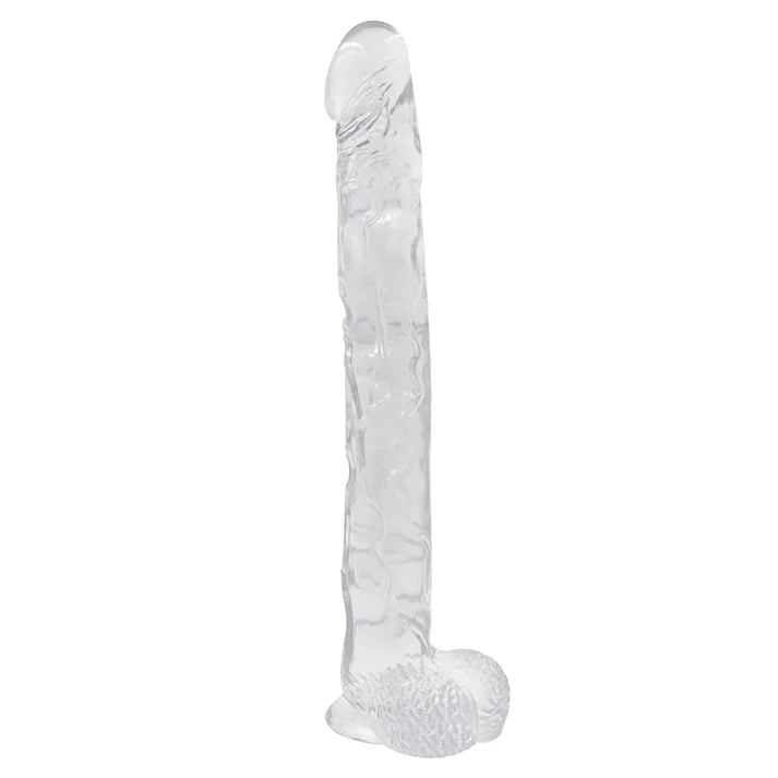 16 Inch Clear Extra Long Jelly Dildo