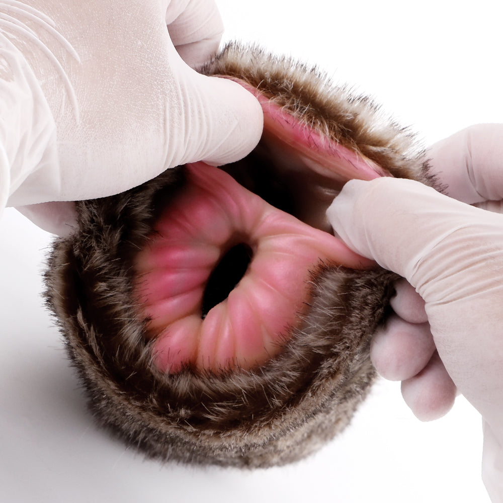 Soft Animal Fake Vagina Furry Lion Pocket Pussy