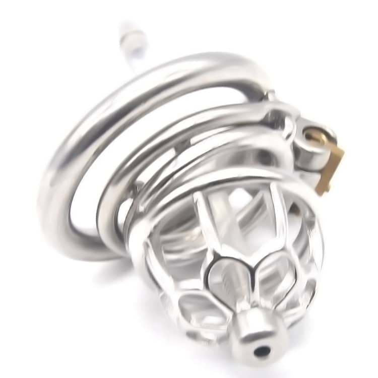 Flower Small Metal Chastity Cage