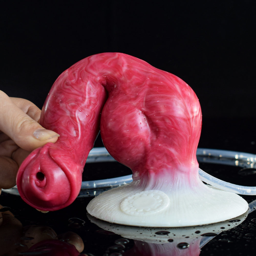 Red 8 Inch Fantasy Horse Squirting Dildo