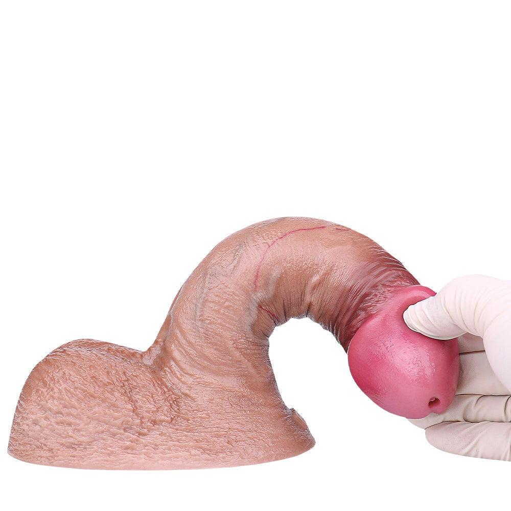 7 Inch Dual Density Realistic Squirting Dildo